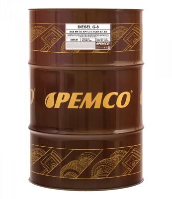 Моторное масло PEMCO DIESEL G-8 UHPD 5W-30 CI-4 синтетическое, 208л (PM0708-DR) Моторное масло PEMCO DIESEL G-8 UHPD 5W-30 CI-4 синтетическое, 208л (PM0708-DR)