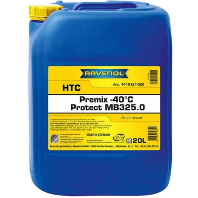 Антифриз RAVENOL HTC Protect MB 325.0 Premix -40C 20л (4014835755727)