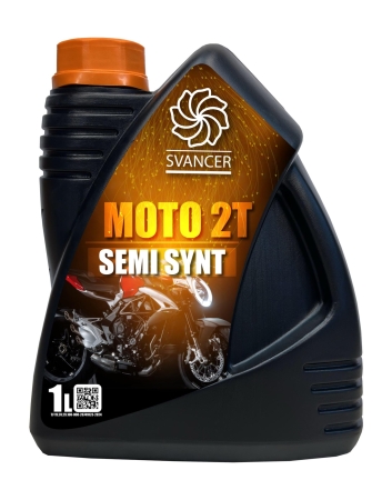 Масло для мотоциклов SVANCER MOTO 2T SEMI SYNT 1л (SVMT021)