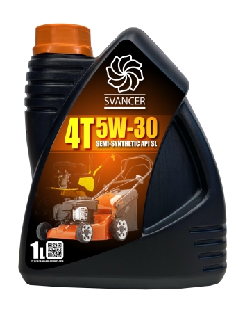 Масло для садовой техники SVANCER 4T Semi-synthetic SAE 5W-30 1л (SVC036)