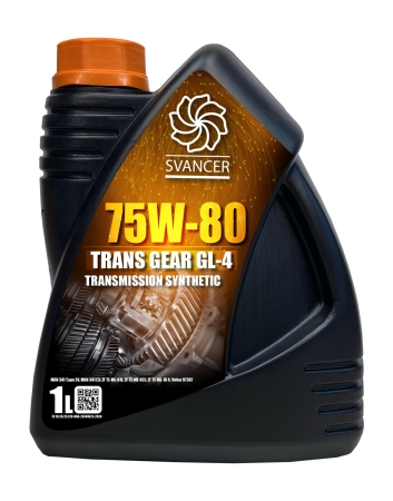 Трансмиссионное масло SVANCER TRANS GEAR GL-4 75W-80 1л (SVT065)