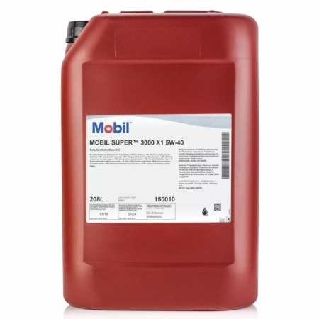 Моторное масло Mobil Super 3000 X1 5W-40 20л (155054)
