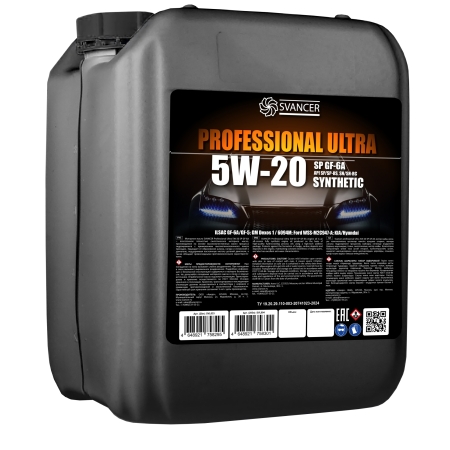 Моторное масло SVANCER Professional Ultra 5W-20 SP GF-6A 20л (SVL033)