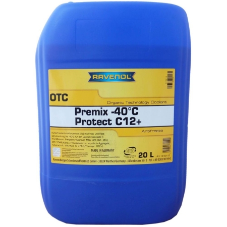 Антифриз RAVENOL OTC Protect C12+ Premix -40C 20л (4014835755529)
