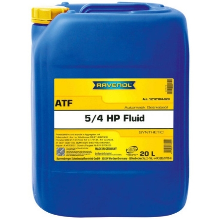 Трансмиссионное масло RAVENOL ATF 5/4 HP Fluid 20л (4014835733220)