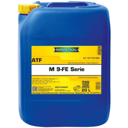 Трансмиссионное масло RAVENOL ATF M 9FE-Serie 20л (4014835796027)
