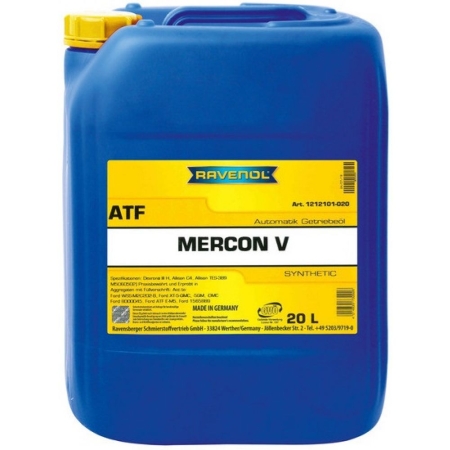 Трансмиссионное масло RAVENOL ATF Mercon V 20л (4014835732926)