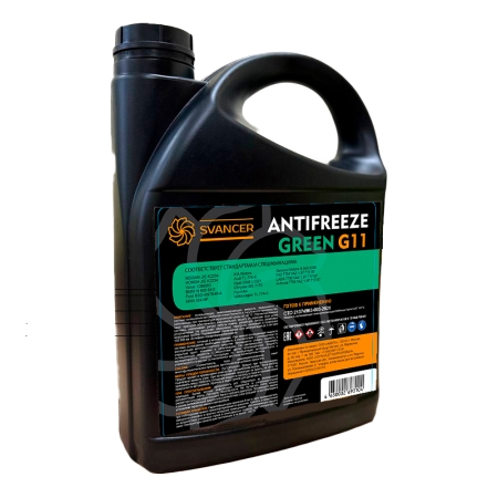 Антифриз SVANCER Green G-11 -65 ℃ SVA025 зеленый, канистра 5кг