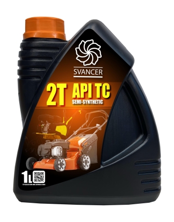 Масло для садовой техники SVANCER 2T Semi-synthetic 1л (SVC012)